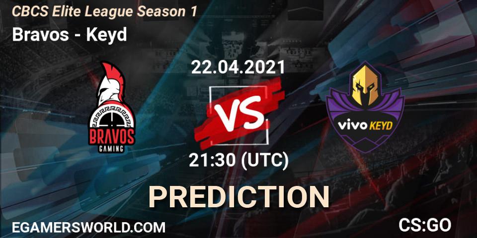 Pronósticos Bravos - Keyd. 23.04.2021 at 21:30. CBCS Elite League Season 1 - Counter-Strike (CS2)