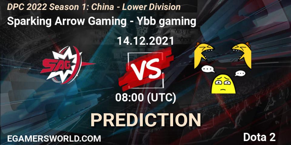 Pronósticos Sparking Arrow Gaming - Ybb gaming. 14.12.2021 at 07:55. DPC 2022 Season 1: China - Lower Division - Dota 2