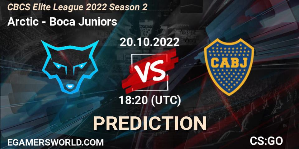 Pronósticos Arctic - Boca Juniors. 20.10.2022 at 20:05. CBCS Elite League 2022 Season 2 - Counter-Strike (CS2)