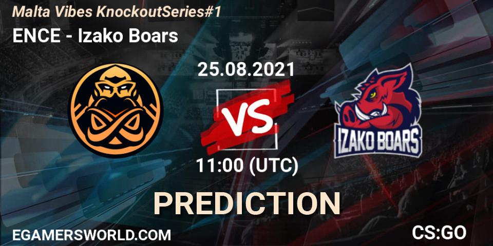 Pronósticos ENCE - Izako Boars. 25.08.21. Malta Vibes Knockout Series #1 - CS2 (CS:GO)