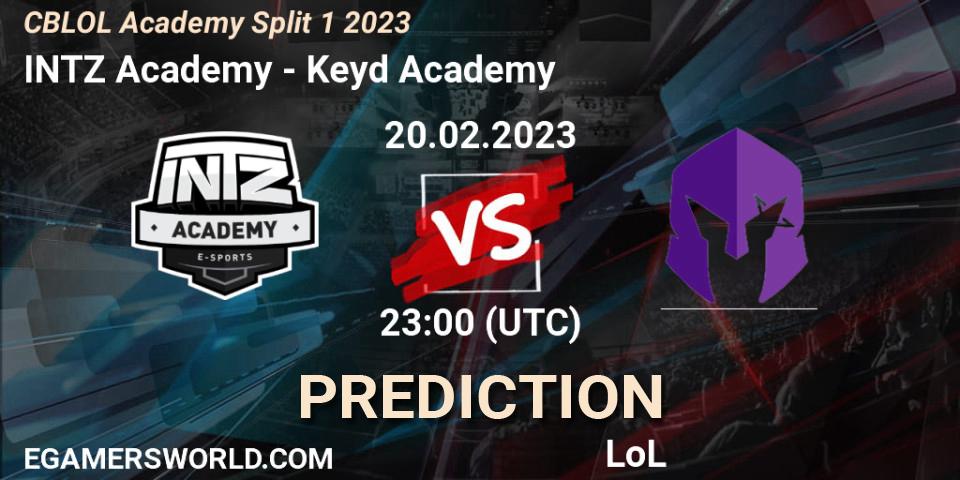 Pronósticos INTZ Academy - Keyd Academy. 20.02.23. CBLOL Academy Split 1 2023 - LoL