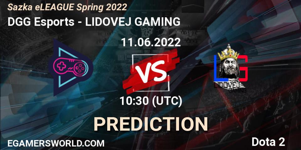 Pronósticos DGG Esports - LIDOVEJ GAMING. 11.06.2022 at 10:48. Sazka eLEAGUE Spring 2022 - Dota 2