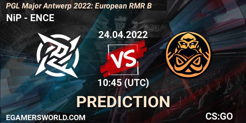 Pronósticos NiP - ENCE. 24.04.22. PGL Major Antwerp 2022: European RMR B - CS2 (CS:GO)