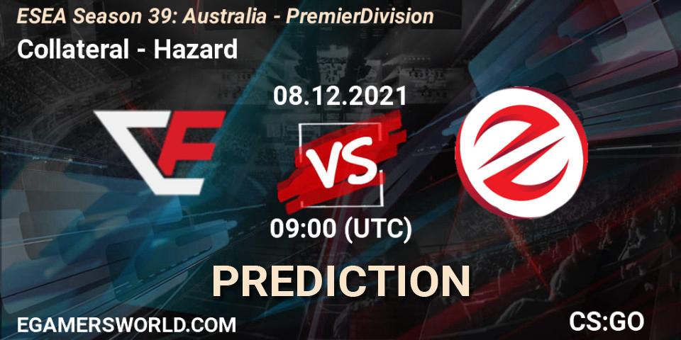 Pronósticos Collateral - Hazard. 08.12.21. ESEA Season 39: Australia - Premier Division - CS2 (CS:GO)