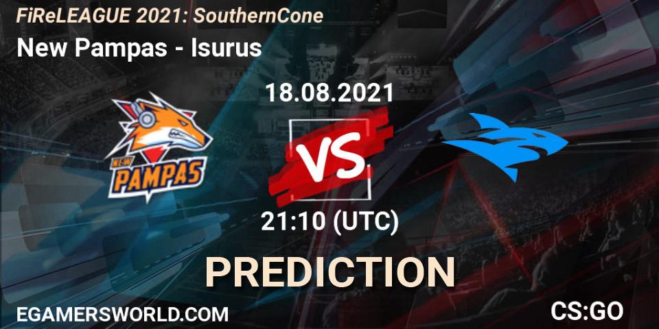 Pronósticos New Pampas - Isurus. 18.08.2021 at 21:10. FiReLEAGUE 2021: Southern Cone - Counter-Strike (CS2)
