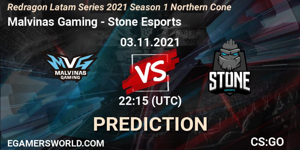 Pronósticos Malvinas Gaming - Stone Esports. 03.11.21. Redragon Latam Series 2021 Season 1 Northern Cone - CS2 (CS:GO)