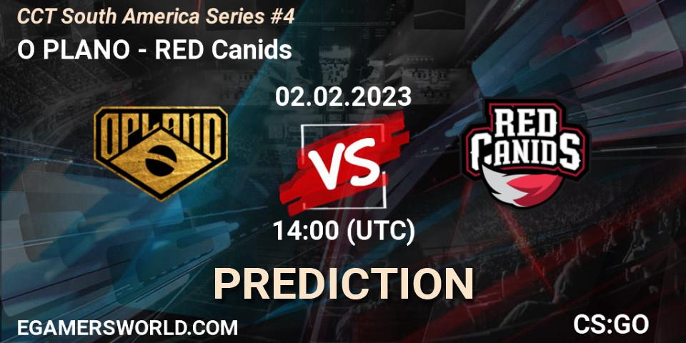 Pronósticos O PLANO - RED Canids. 02.02.23. CCT South America Series #4 - CS2 (CS:GO)