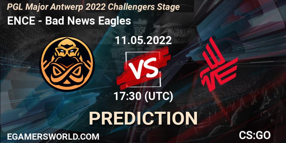 Pronósticos ENCE - Bad News Eagles. 11.05.2022 at 16:40. PGL Major Antwerp 2022 Challengers Stage - Counter-Strike (CS2)