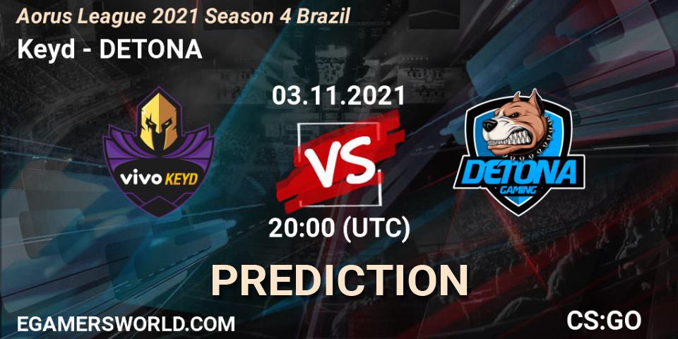 Pronósticos Keyd - DETONA. 03.11.21. Aorus League 2021 Season 4 Brazil - CS2 (CS:GO)