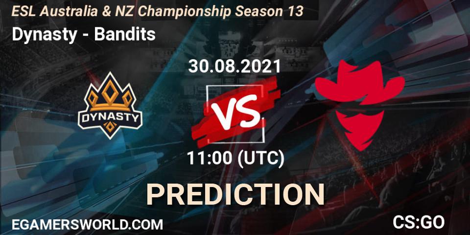 Pronósticos Dynasty - Bandits. 30.08.21. ESL Australia & NZ Championship Season 13 - CS2 (CS:GO)