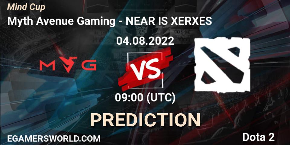 Pronósticos Myth Avenue Gaming - NEAR IS XERXES. 04.08.2022 at 09:02. Mind Cup - Dota 2