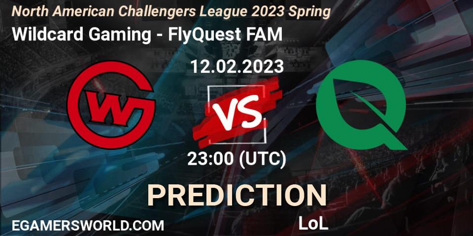Pronósticos Wildcard Gaming - FlyQuest FAM. 12.02.23. NACL 2023 Spring - Group Stage - LoL