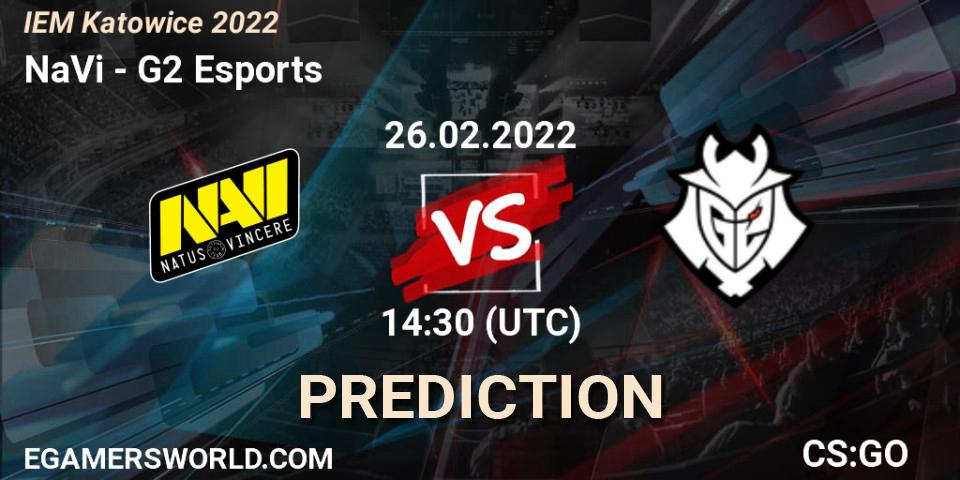 Pronósticos NaVi - G2 Esports. 26.02.2022 at 14:30. IEM Katowice 2022 - Counter-Strike (CS2)
