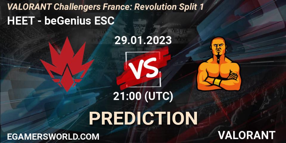 Pronósticos HEET - beGenius ESC. 29.01.23. VALORANT Challengers 2023 France: Revolution Split 1 - VALORANT