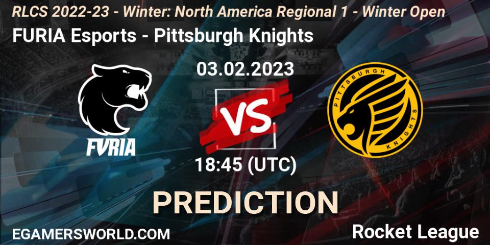 Pronósticos FURIA Esports - Pittsburgh Knights. 03.02.23. RLCS 2022-23 - Winter: North America Regional 1 - Winter Open - Rocket League