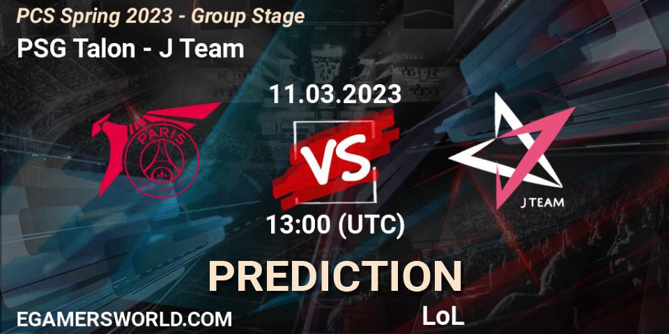 Pronósticos PSG Talon - J Team. 19.02.23. PCS Spring 2023 - Group Stage - LoL