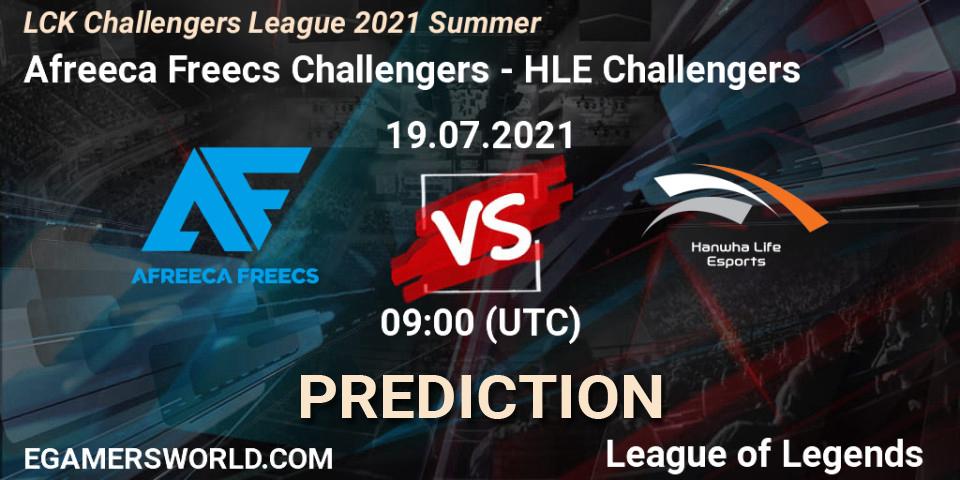 Pronósticos Afreeca Freecs Challengers - HLE Challengers. 19.07.2021 at 09:00. LCK Challengers League 2021 Summer - LoL