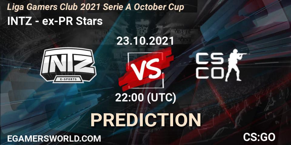 Pronósticos INTZ - ex-PR Stars. 23.10.21. Liga Gamers Club 2021 Serie A October Cup - CS2 (CS:GO)
