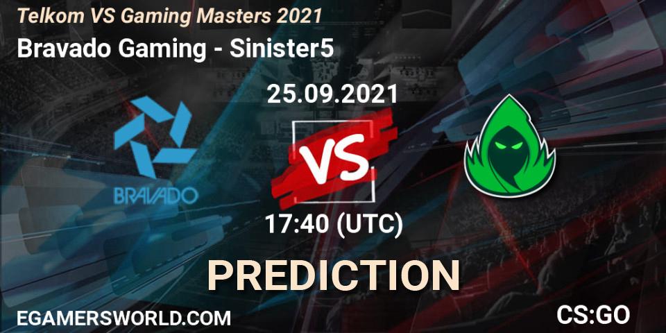 Pronósticos Bravado Gaming - Sinister5. 25.09.21. Telkom VS Gaming Masters 2021 - CS2 (CS:GO)