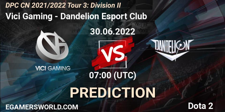 Pronósticos Vici Gaming - Dandelion Esport Club. 01.07.2022 at 06:59. DPC 2021/2022 China Tour 3: Division I - Dota 2