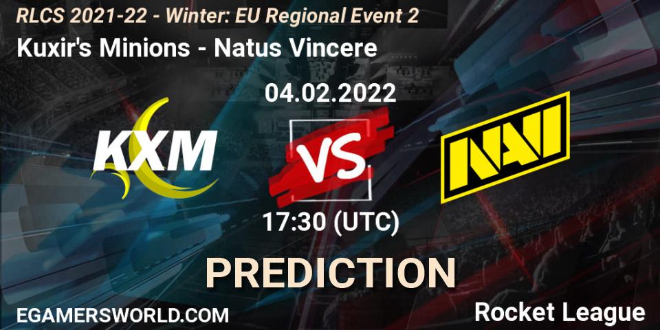 Pronósticos Kuxir's Minions - Natus Vincere. 04.02.22. RLCS 2021-22 - Winter: EU Regional Event 2 - Rocket League