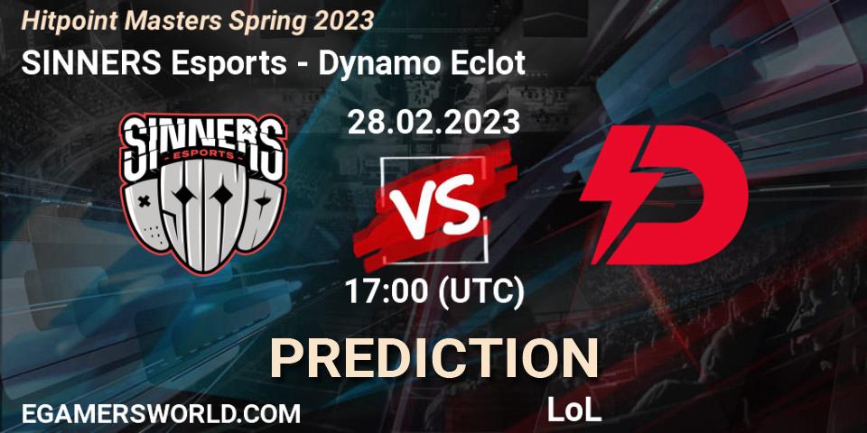 Pronósticos SINNERS Esports - Dynamo Eclot. 28.02.23. Hitpoint Masters Spring 2023 - LoL