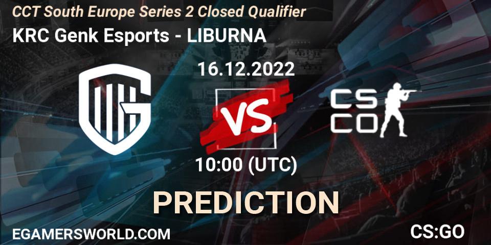 Pronósticos KRC Genk Esports - LIBURNA. 16.12.22. CCT South Europe Series 2 Closed Qualifier - CS2 (CS:GO)