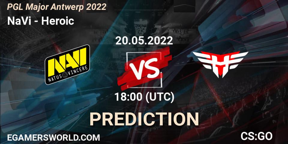 Pronósticos NaVi - Heroic. 20.05.2022 at 17:30. PGL Major Antwerp 2022 - Counter-Strike (CS2)