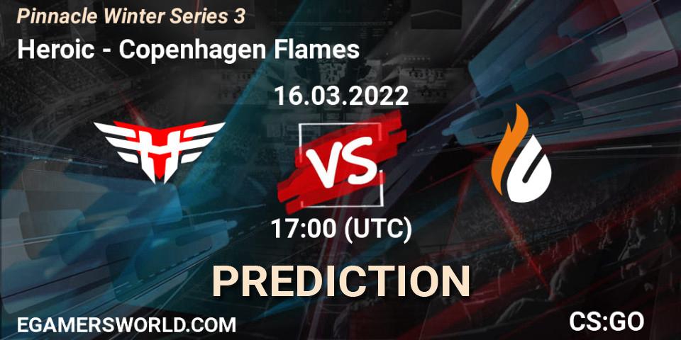 Pronósticos Heroic - Copenhagen Flames. 16.03.2022 at 17:00. Pinnacle Winter Series 3 - Counter-Strike (CS2)