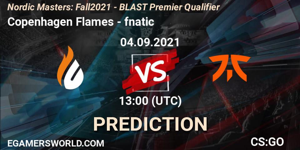 Pronósticos Copenhagen Flames - fnatic. 04.09.2021 at 13:00. Nordic Masters: Fall 2021 - BLAST Premier Qualifier - Counter-Strike (CS2)