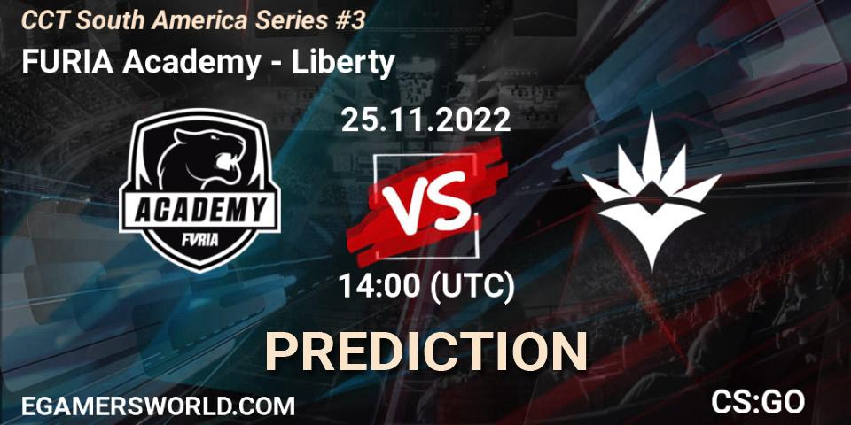 Pronósticos FURIA Academy - Liberty. 25.11.22. CCT South America Series #3 - CS2 (CS:GO)
