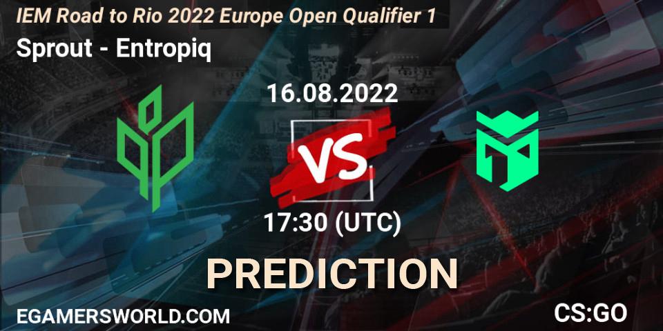Pronósticos Sprout - Entropiq. 16.08.2022 at 17:30. IEM Road to Rio 2022 Europe Open Qualifier 1 - Counter-Strike (CS2)
