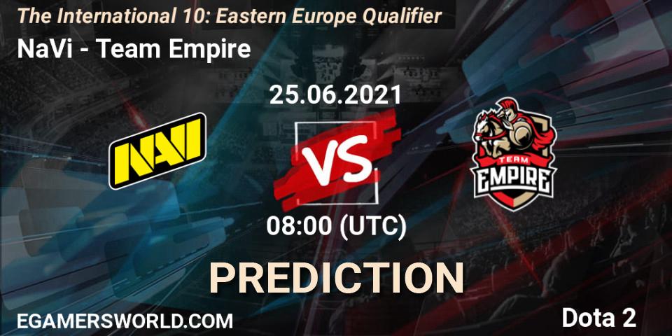 Pronósticos NaVi - Team Empire. 25.06.21. The International 10: Eastern Europe Qualifier - Dota 2