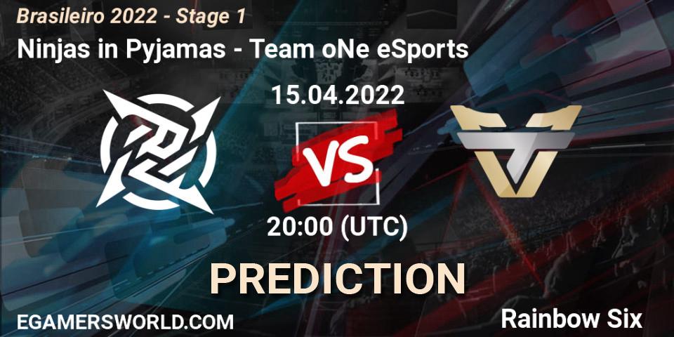 Pronósticos Ninjas in Pyjamas - Team oNe eSports. 15.04.22. Brasileirão 2022 - Stage 1 - Rainbow Six