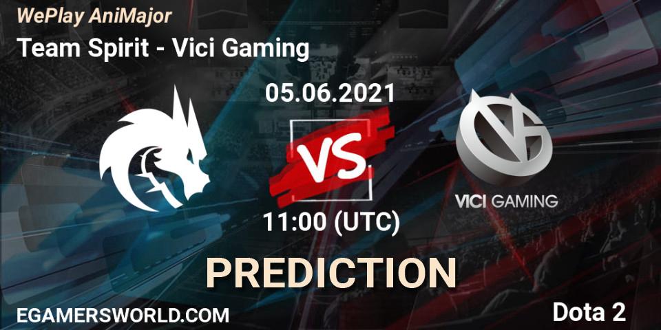 Pronósticos Team Spirit - Vici Gaming. 05.06.21. WePlay AniMajor 2021 - Dota 2