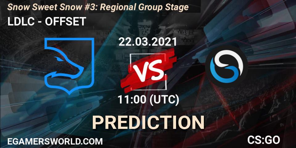 Pronósticos LDLC - OFFSET. 22.03.2021 at 11:50. Snow Sweet Snow #3: Regional Group Stage - Counter-Strike (CS2)