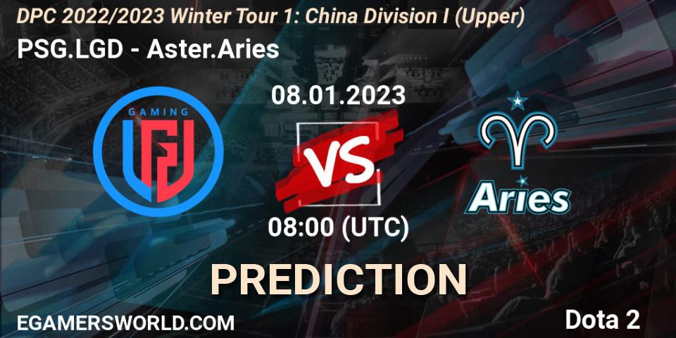 Pronósticos PSG.LGD - Aster.Aries. 08.01.2023 at 07:59. DPC 2022/2023 Winter Tour 1: CN Division I (Upper) - Dota 2