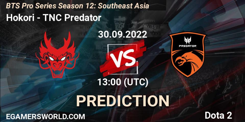 Pronósticos Hokori - TNC Predator. 30.09.22. BTS Pro Series Season 12: Southeast Asia - Dota 2