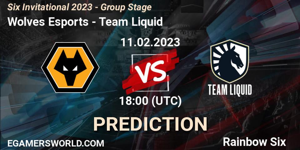Pronósticos Wolves Esports - Team Liquid. 11.02.23. Six Invitational 2023 - Group Stage - Rainbow Six