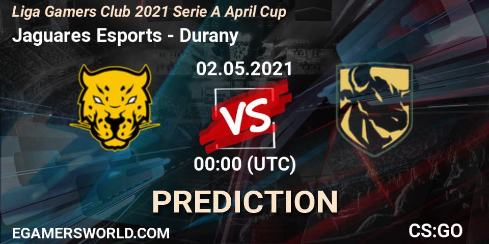 Pronósticos Jaguares Esports - Durany. 01.05.2021 at 23:30. Liga Gamers Club 2021 Serie A April Cup - Counter-Strike (CS2)