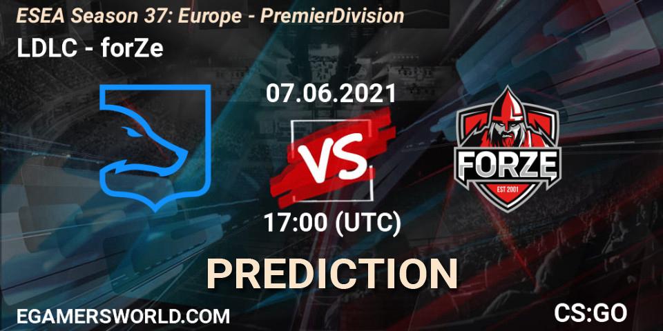 Pronósticos LDLC - forZe. 07.06.21. ESEA Season 37: Europe - Premier Division - CS2 (CS:GO)