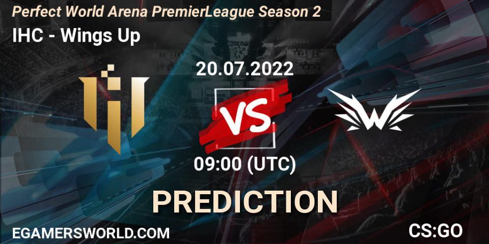 Pronósticos IHC - Wings Up. 20.07.2022 at 09:00. Perfect World Arena Premier League Season 2 - Counter-Strike (CS2)