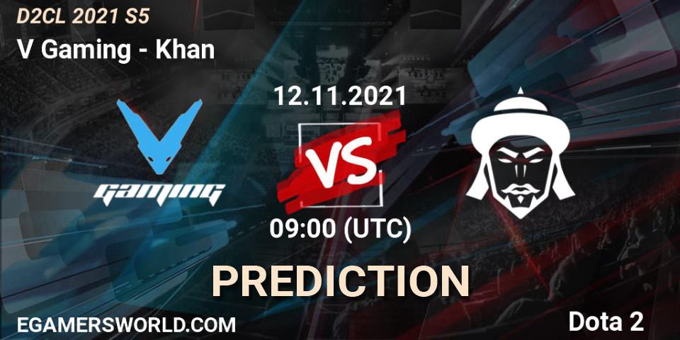 Pronósticos V Gaming - Khan. 19.11.21. Dota 2 Champions League 2021 Season 5 - Dota 2