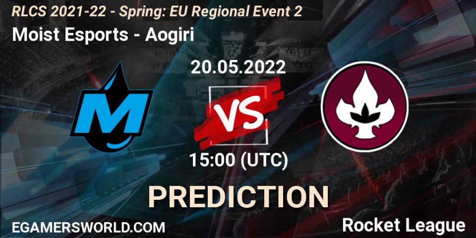 Pronósticos Moist Esports - Aogiri. 20.05.2022 at 15:00. RLCS 2021-22 - Spring: EU Regional Event 2 - Rocket League