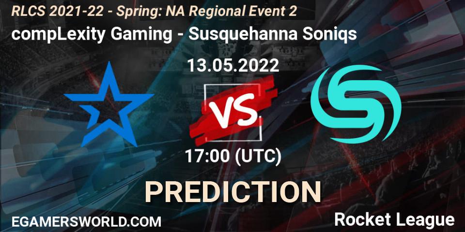 Pronósticos compLexity Gaming - Susquehanna Soniqs. 13.05.22. RLCS 2021-22 - Spring: NA Regional Event 2 - Rocket League