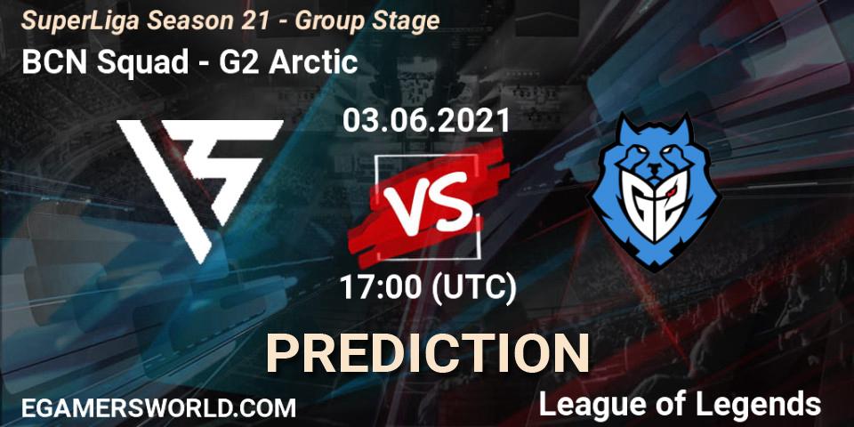 Pronósticos BCN Squad - G2 Arctic. 03.06.2021 at 16:55. SuperLiga Season 21 - Group Stage - LoL