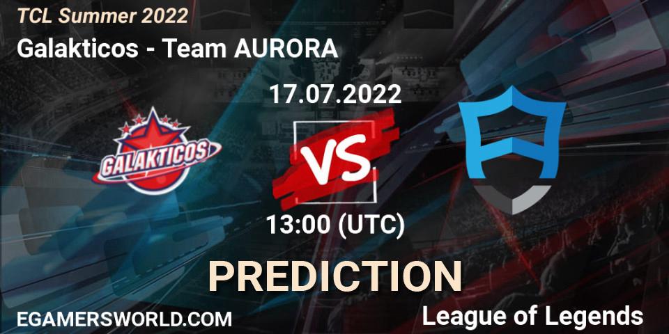 Pronósticos Galakticos - Team AURORA. 17.07.22. TCL Summer 2022 - LoL