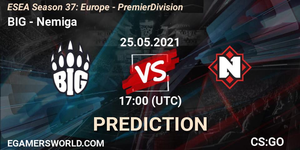 Pronósticos BIG - Nemiga. 07.06.2021 at 17:00. ESEA Season 37: Europe - Premier Division - Counter-Strike (CS2)