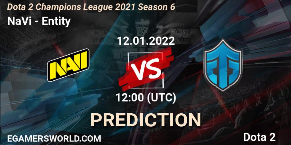 Pronósticos NaVi - Entity. 12.01.2022 at 12:00. Dota 2 Champions League 2021 Season 6 - Dota 2
