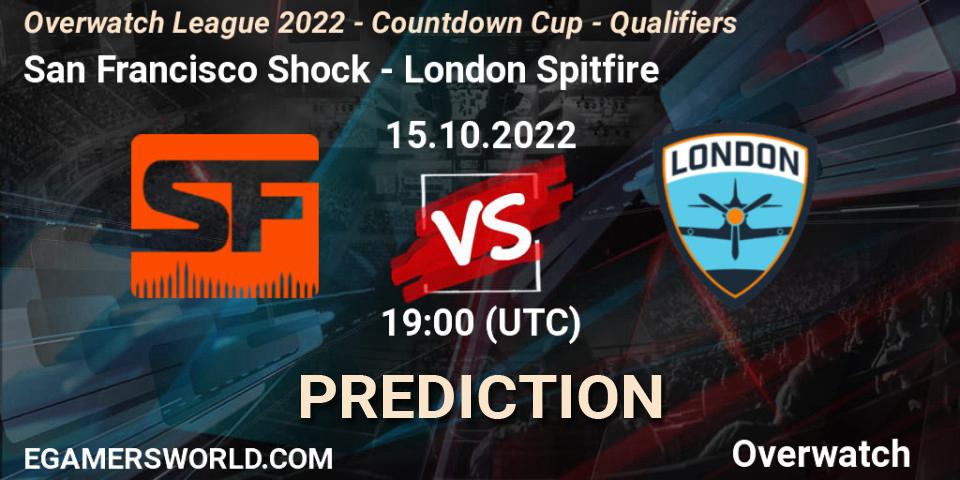 Pronósticos San Francisco Shock - London Spitfire. 15.10.22. Overwatch League 2022 - Countdown Cup - Qualifiers - Overwatch